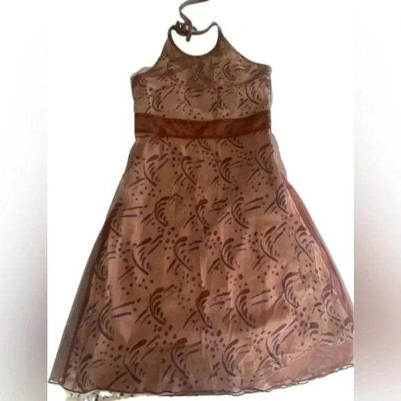 Free People Women’s Layered Lace Sleeveless Backless Halter Mini Dress Small EUC - Picture 3 of 15